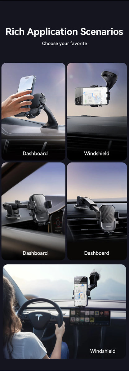 Universal Car Phone Mount With Strong Suction 360 Rotation - Smarsty