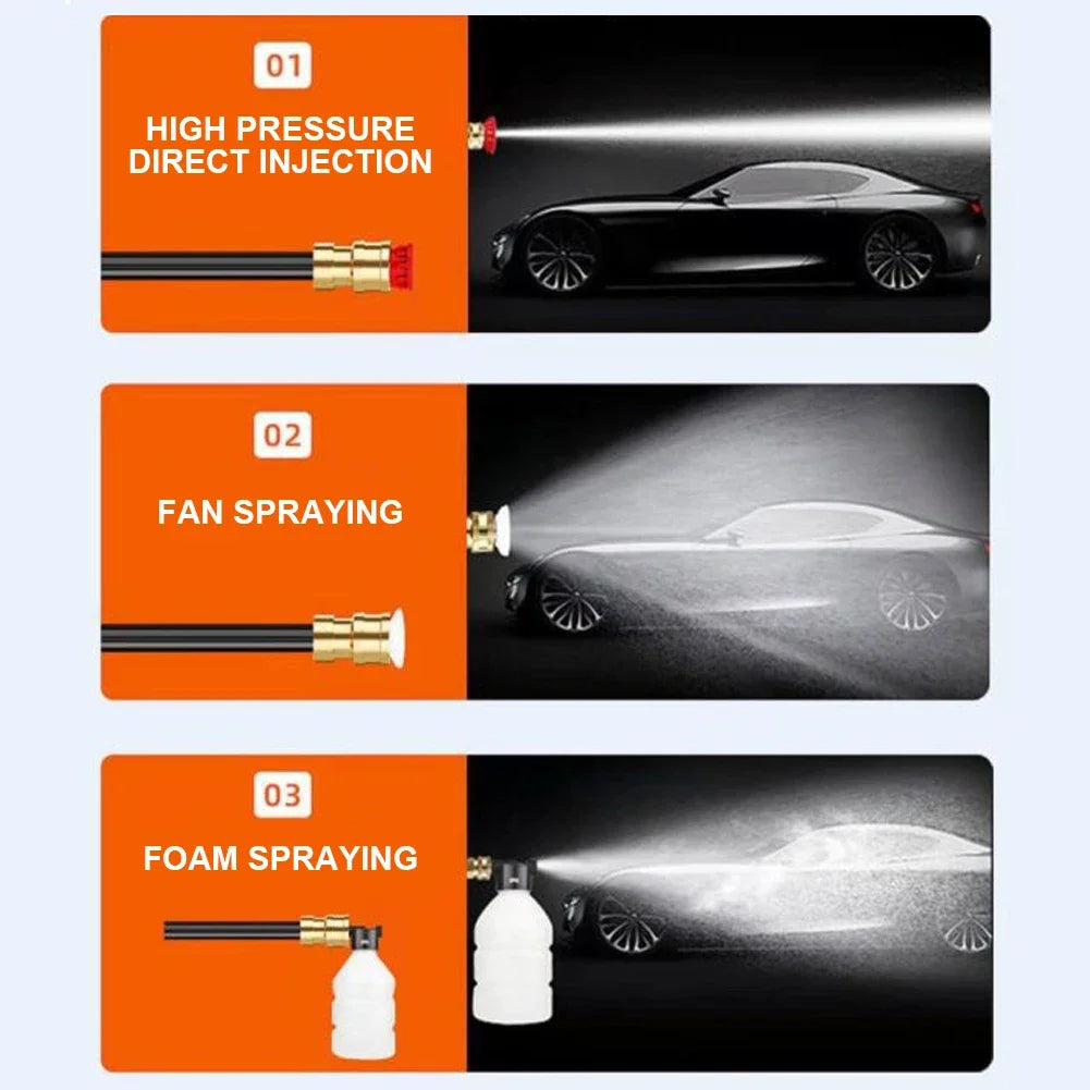 High Pressure Car Washer 30Bar Wireless Car Wash Machine 4000mAh Rechargeable Car Wash Machine for Garden Watering Home Cleaning