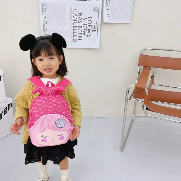 Princess Sequin Toddler Backpack Mermaid Fishtail Kids - Smarsty