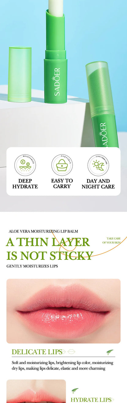SADOER Aloe Lip Balm for Nourishing and Hydrating Lips - Smarsty