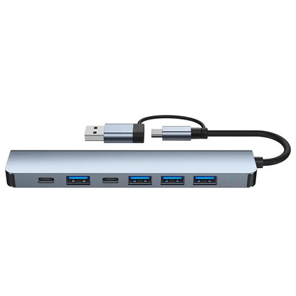 Premium USB C Hub 7 In 1 Multiport Adapter MacBookPro