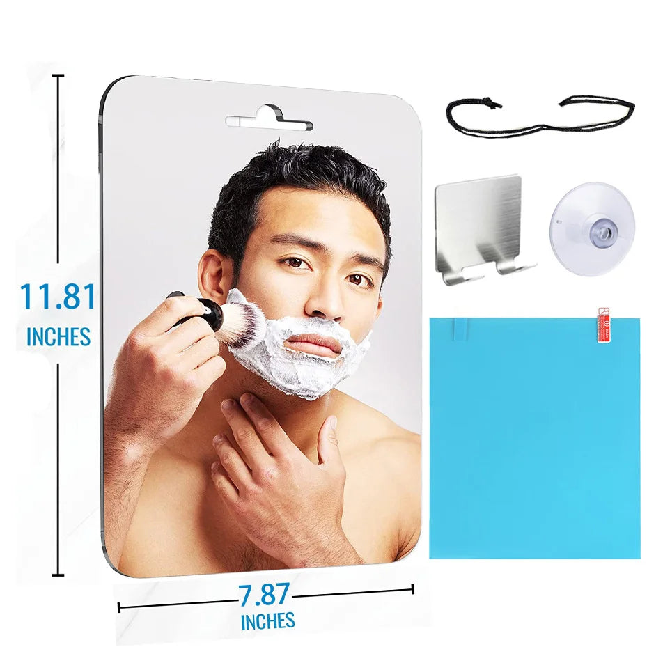 Fogless Acrylic Shower Mirror for Easy Shaving - Smarsty