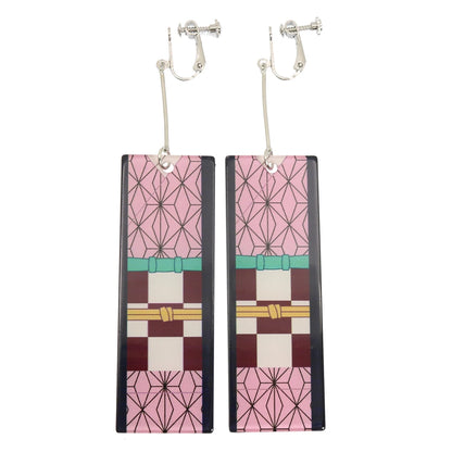 Acrylic Tanjiro Earrings for Women Anime Cosplay Jewelry - Smarsty