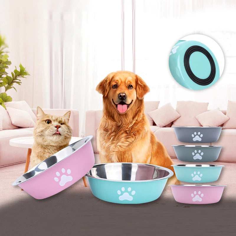 Stainless Steel Dog Bowl with Anti-Slip Design - Smarsty