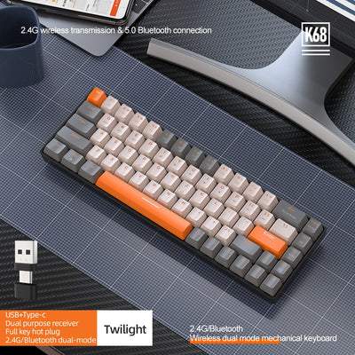 Wireless 60 Percent Mechanical Keyboard Bluetooth Hot Swap - Smarsty