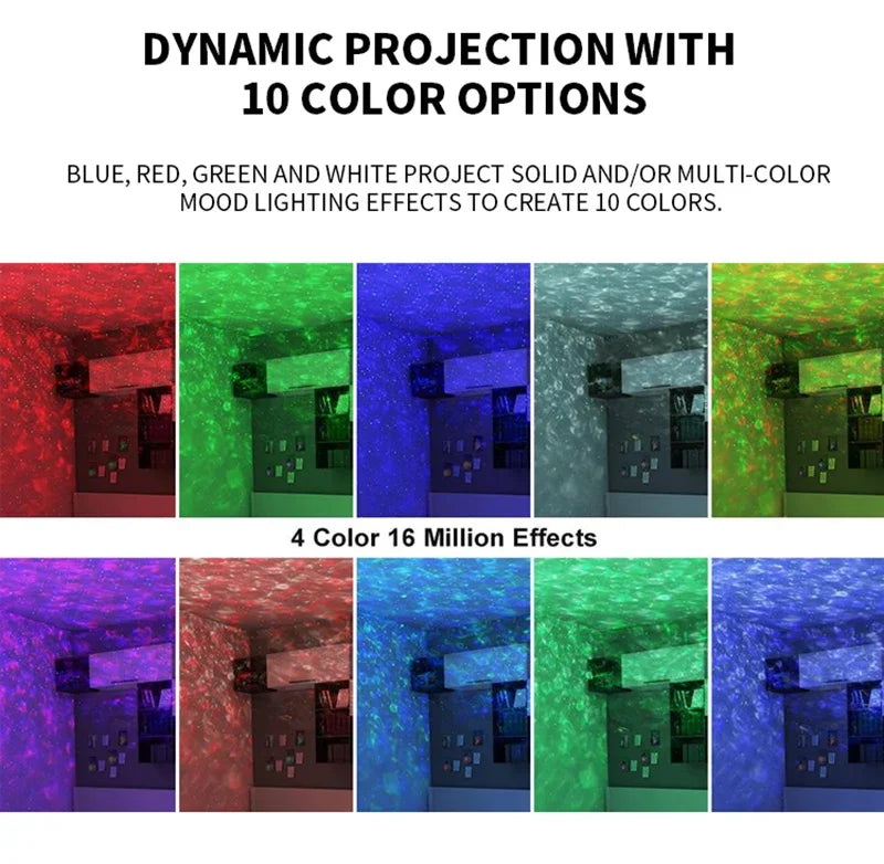 LED Starry Galaxy Projector with Bluetooth Music Player - Smarsty