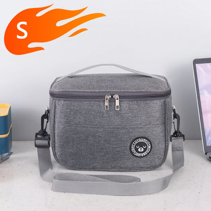Insulated Lunch Bag With Shoulder Strap Waterproof Design - Smarsty