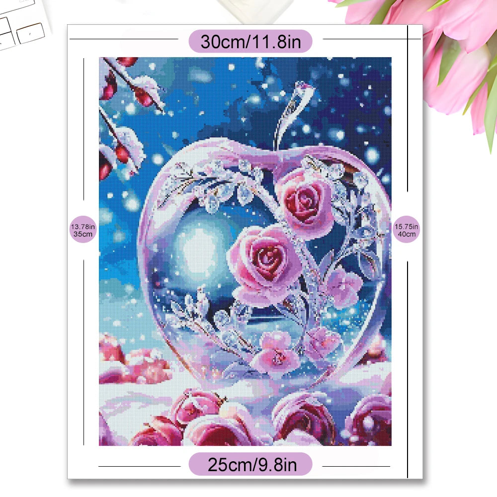 Momoart DIY Diamond Painting Rose Flower Wall Art - Smarsty