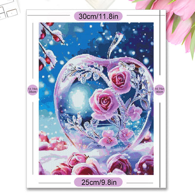 Momoart DIY Diamond Painting Rose Flower Wall Art - Smarsty