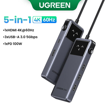 USB C Hub With 4K HDMI And Gigabit Ethernet Docking - Smarsty
