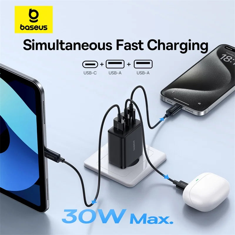 30W USB Type C PD Fast Charger For iPhone Androids - Smarsty