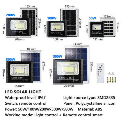 Powerful Waterproof LED Solar Lights With Remote Control - Smarsty