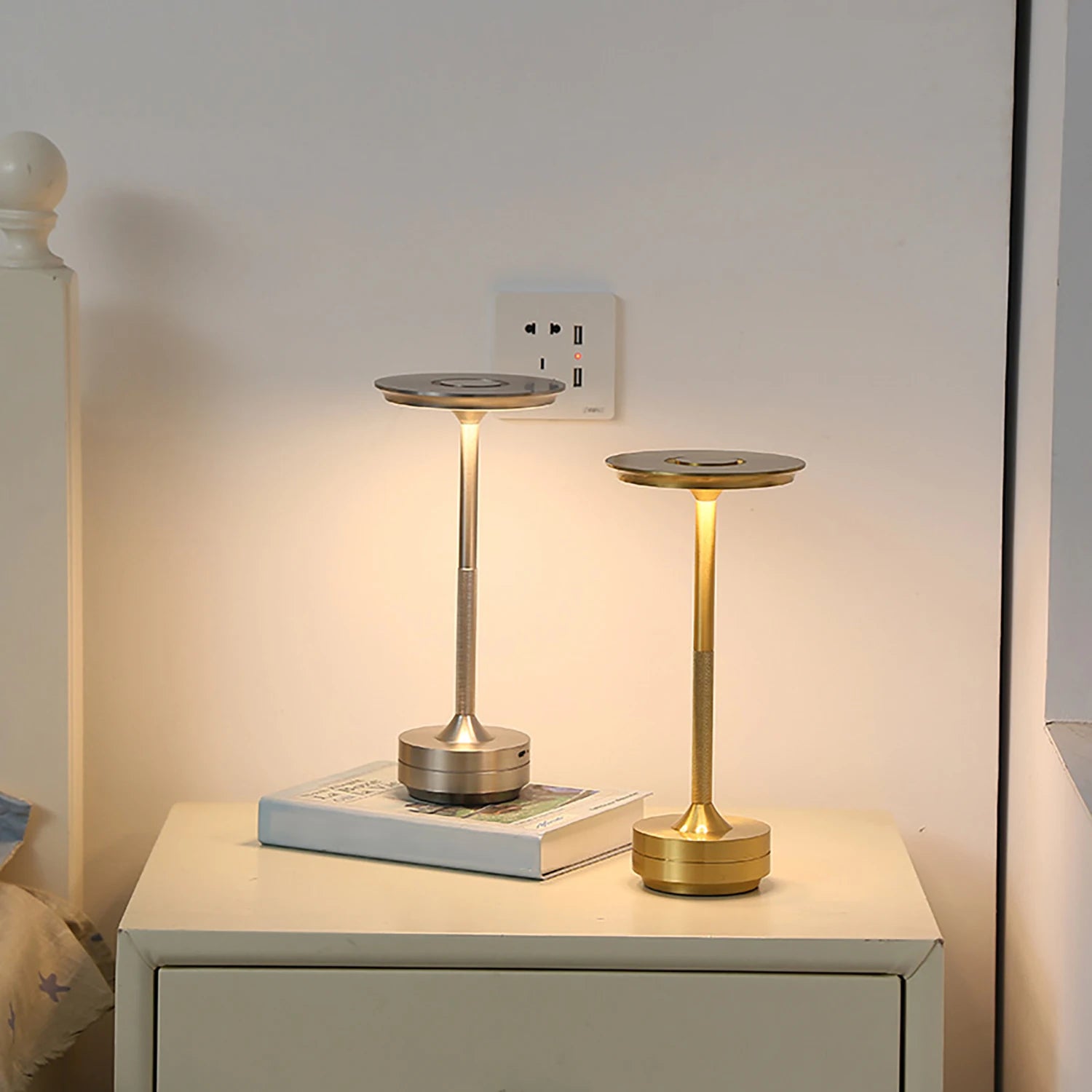Wireless LED Touch Sensor Table Lamp for Bedroom Decor - Smarsty