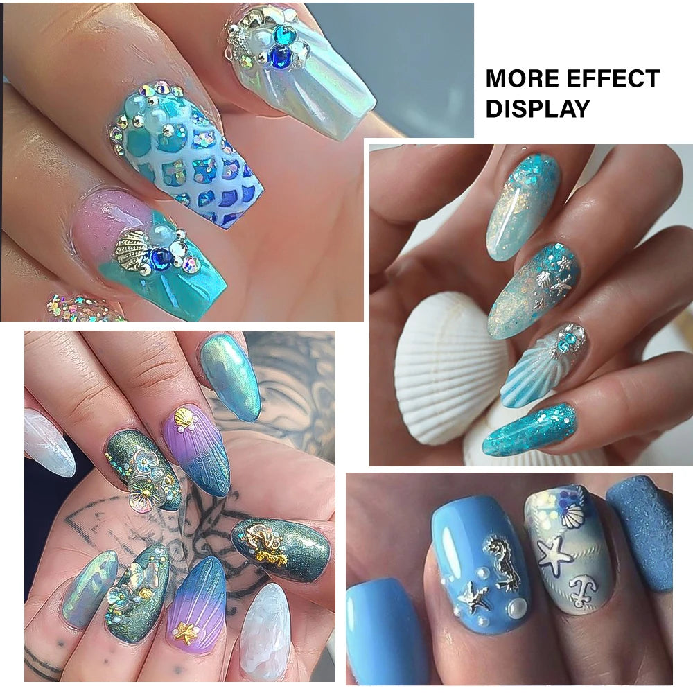3D Sea Theme Nail Art Charms for Summer DIY - Smarsty