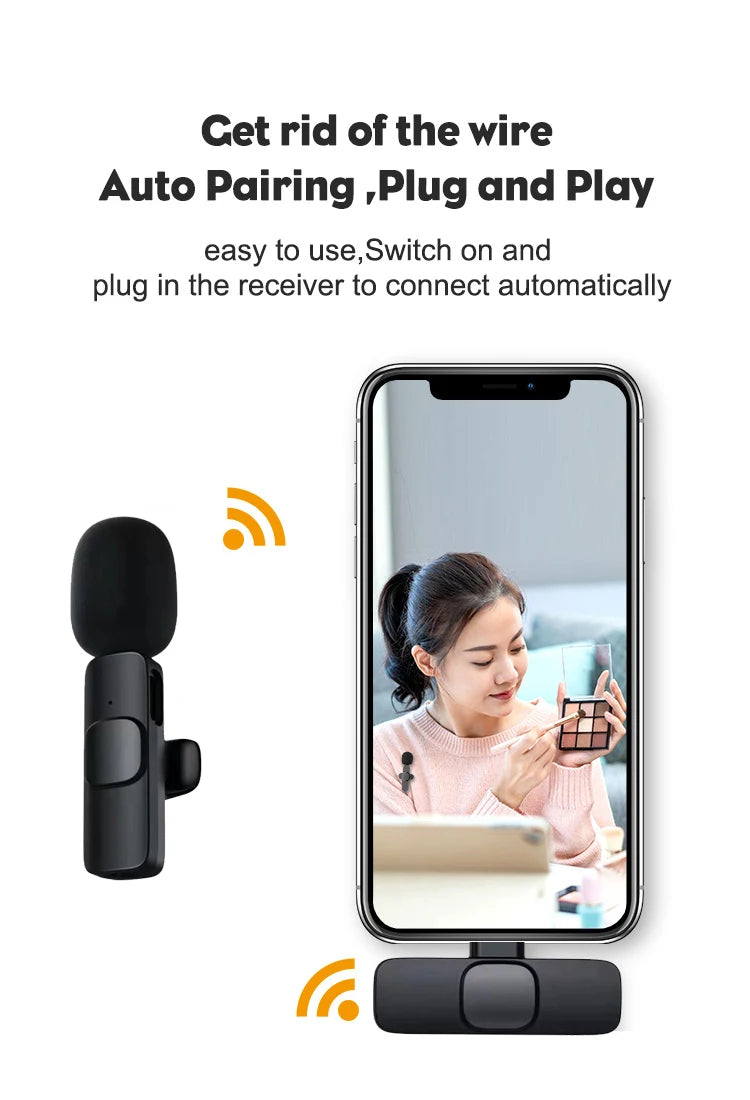Wireless Lavalier Microphone for iPhone and Android - Smarsty