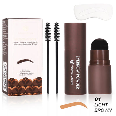 Eyebrow Stamp Stencil Kit for Long-Lasting Waterproof Makeup - Smarsty