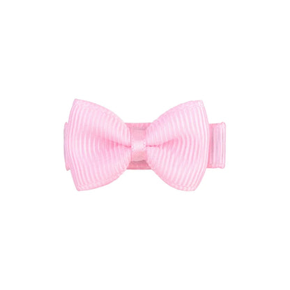 Mini Hair Bows Clip For Baby Girls Ribbon Covered Secure - Smarsty