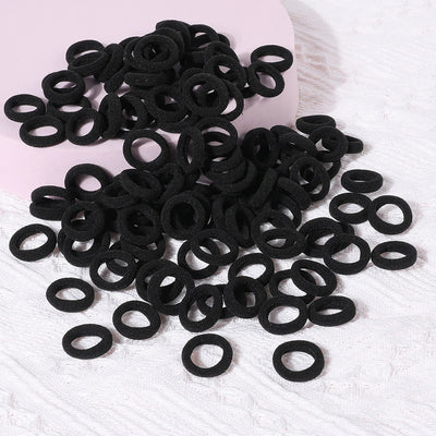 100 Pack Colorful Nylon Hair Ties For Kids Gentle Soft - Smarsty