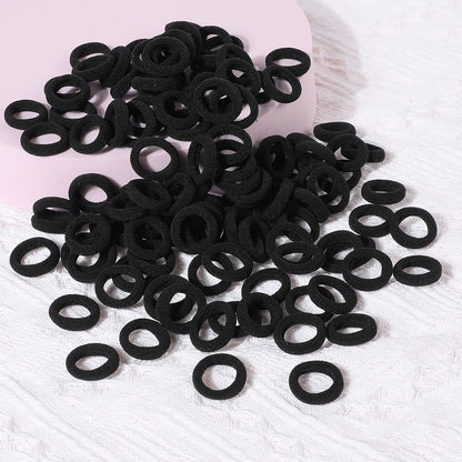 100 Pack Colorful Nylon Hair Ties For Kids Gentle Soft - Smarsty