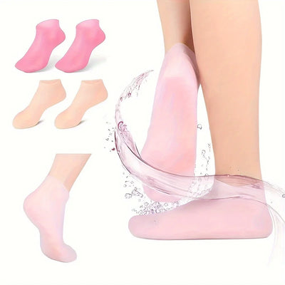 Moisturizing Silicone Gel Socks for Dry Feet Relief - Smarsty