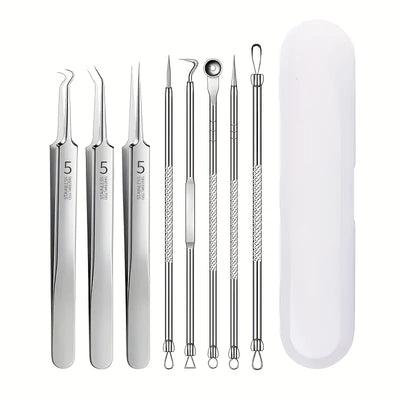Stainless Steel Blackhead Remover Kit for Clear Skin - Smarsty