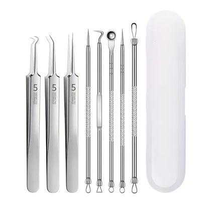 Stainless Steel Blackhead Remover Kit for Clear Skin - Smarsty