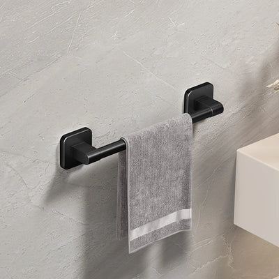 White Self-Adhesive Bathroom Towel Holder Easy Installation - Smarsty