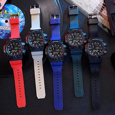 Men's Waterproof Sports Watch with Luminous Display and Alarm - Smarsty