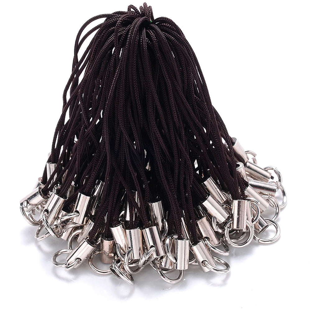 50pcs Mixed Color Lanyard Cord Pack With Jump Rings - Smarsty