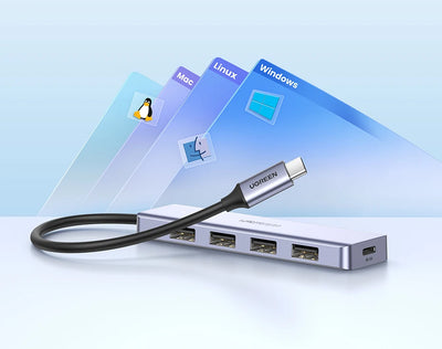 USB C Hub 4 Ports USB 3.0 UltraSlimDock For MacBook - Smarsty