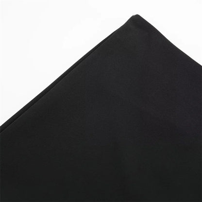 MUJER 2025 Asymmetric Skort For Women Black High Waist Mini Skirt Shorts Women Casual Bermuda Shorts Woman Summer Skirt Shorts - Smarsty