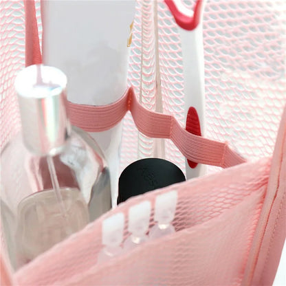 EVA Mesh Cosmetic Bag Travel Organizer With Portable Design - Smarsty