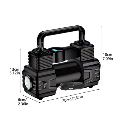 Automatic Digital Display Smart Preset Inflation Tire Inflator with LED Light 12V 150PSI Wire Auto Tire Inflator Pump