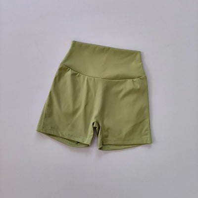 Nude High Waist Peach Hip Seamless Fitness Shorts with Pockets Women's Tight Sports Running Training Dance Hip Lifting Pants - Smarsty