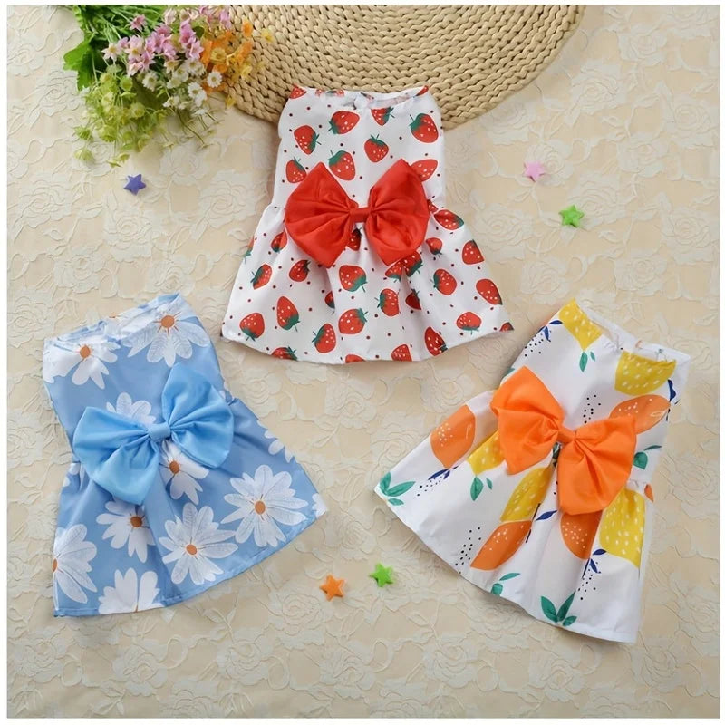 Soft Floral Pet Dress for Dogs and Cats - Smarsty