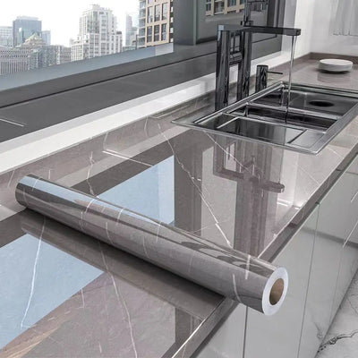 Marble Waterproof Kitchen Wallpaper Easy Peel and Stick - Smarsty