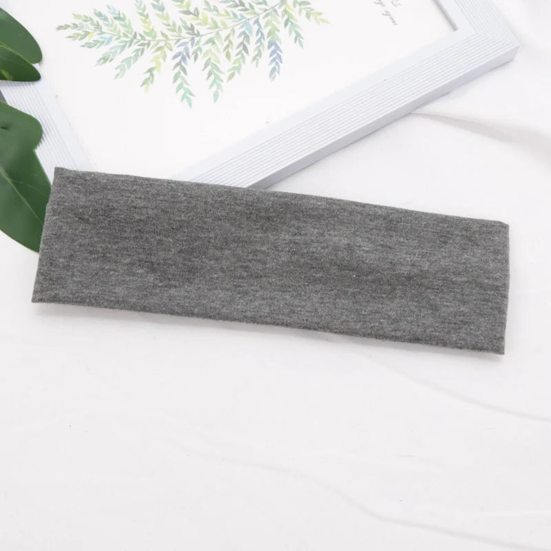 Cotton Stretch Headband For Women Men Comfortable Workout - Smarsty