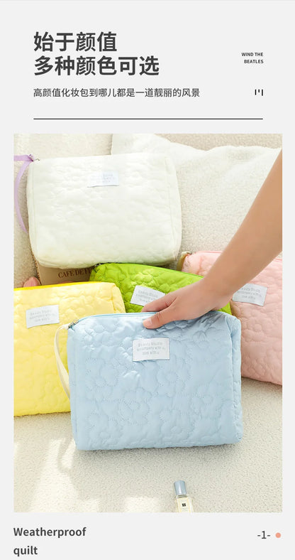 Flower Pattern Makeup Bag Cosmetic Organizer Travel Pouch - Smarsty