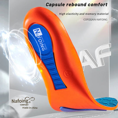 Sport Orthopedic Insoles for Feet Men Women EVA Breathable Shock Absorption Shoes Insole for Running Basketball Sport Care Pads - Smarsty
