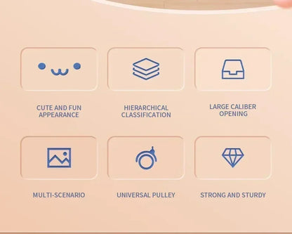 Storage Trolley Bookshelf Snack Rack For Children Storage Organizer Bathroom Accessories Closet Organizer Toy Kitchen Storage by Smarsty