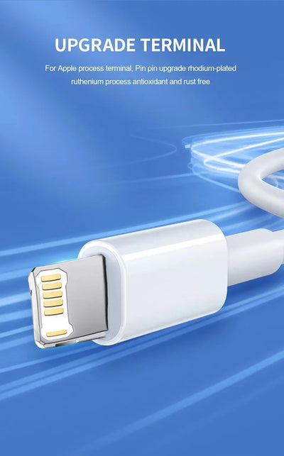 20W PD USB to Lighting USB C to Lighting Fast Charger Cable For Apple iPhone 14 13 12 11 Pro Max X XR Plus iPad Data Sync Line - Smarsty