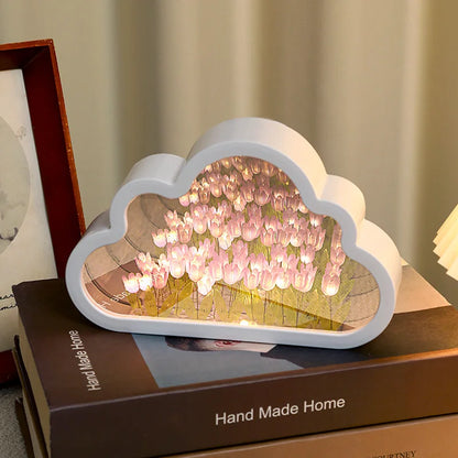 Handmade Tulip Flower LED Night Light for Bedroom Decor - Smarsty