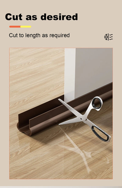 Flexible Door Bottom Sealing Strip Door Gap Soundproofing Wind and Dust Proof Weather Strip Under Door Draft Stopper Tape - Smarsty