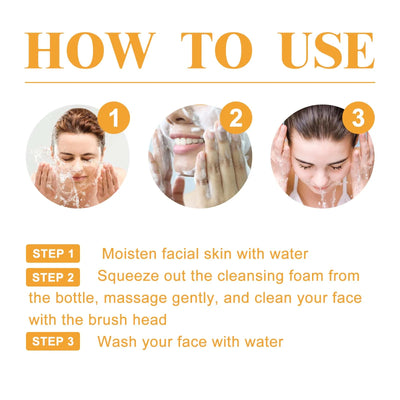 Turmeric Cleanser Face Wash Kojic Acid Exfoliating Deeply Cleanses Skin Maintains Water Oil Balance Remove Dirt Oil Control