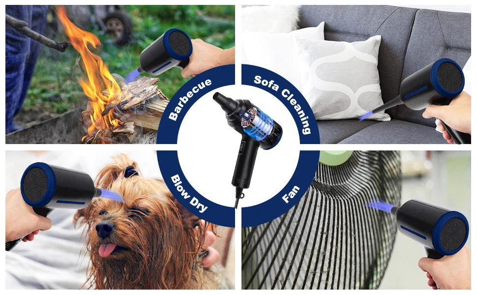 500W Electric Air Duster For PC Keyboard Cleaning Power