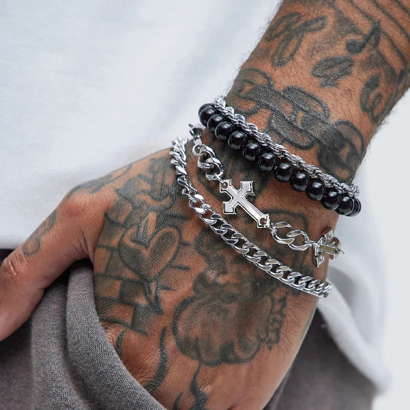 Stainless Steel Bracelet Set for Men and Women - Smarsty