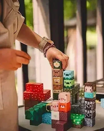 Magnetic Building Blocks Mine World Magnet Cube Set for Boy Girl Kid Age 3+ DIY Model Children STEM Educational Sensory Toy - Smarsty