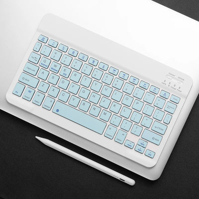 Bluetooth Keyboard For iPad Tablets Portable Wireless Slim - Smarsty