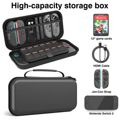 Nintendo Switch 2 Portable Waterproof Carrying Case - Smarsty