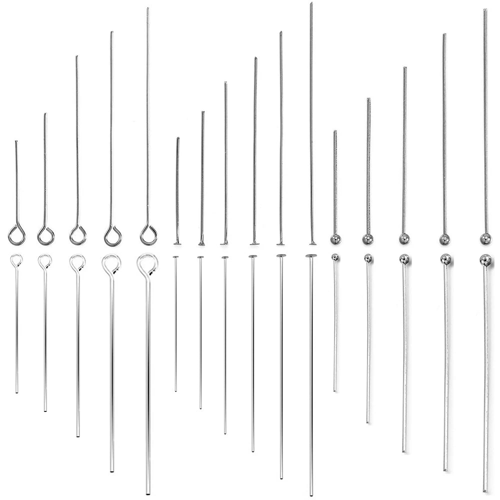 100Pcs Stainless Steel Flat Head Pins for Jewelry Making - Smarsty